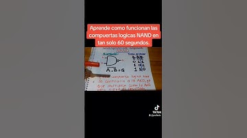 Aprende como funcionan las compuertas lógicas NAND en tan solo 60 segundos. #arduino #electronica