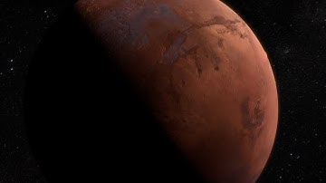 Flyby around the Mars Planet in Space Youtube Motion Background Footage