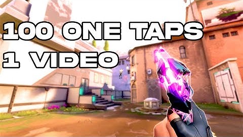 100 one taps in one video - Valorant