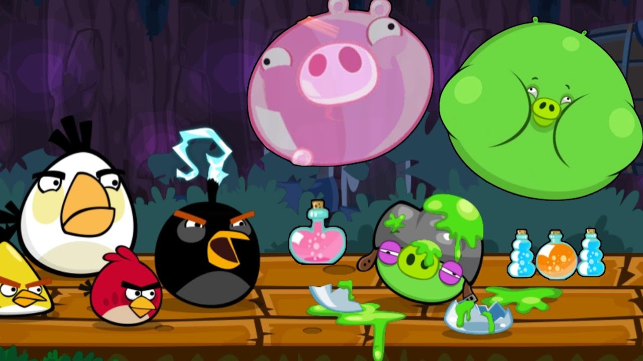 Angry Birds Classic SHORT FUSE LEVELS THUNDER BIRD VS BUBBLE PIGGIES