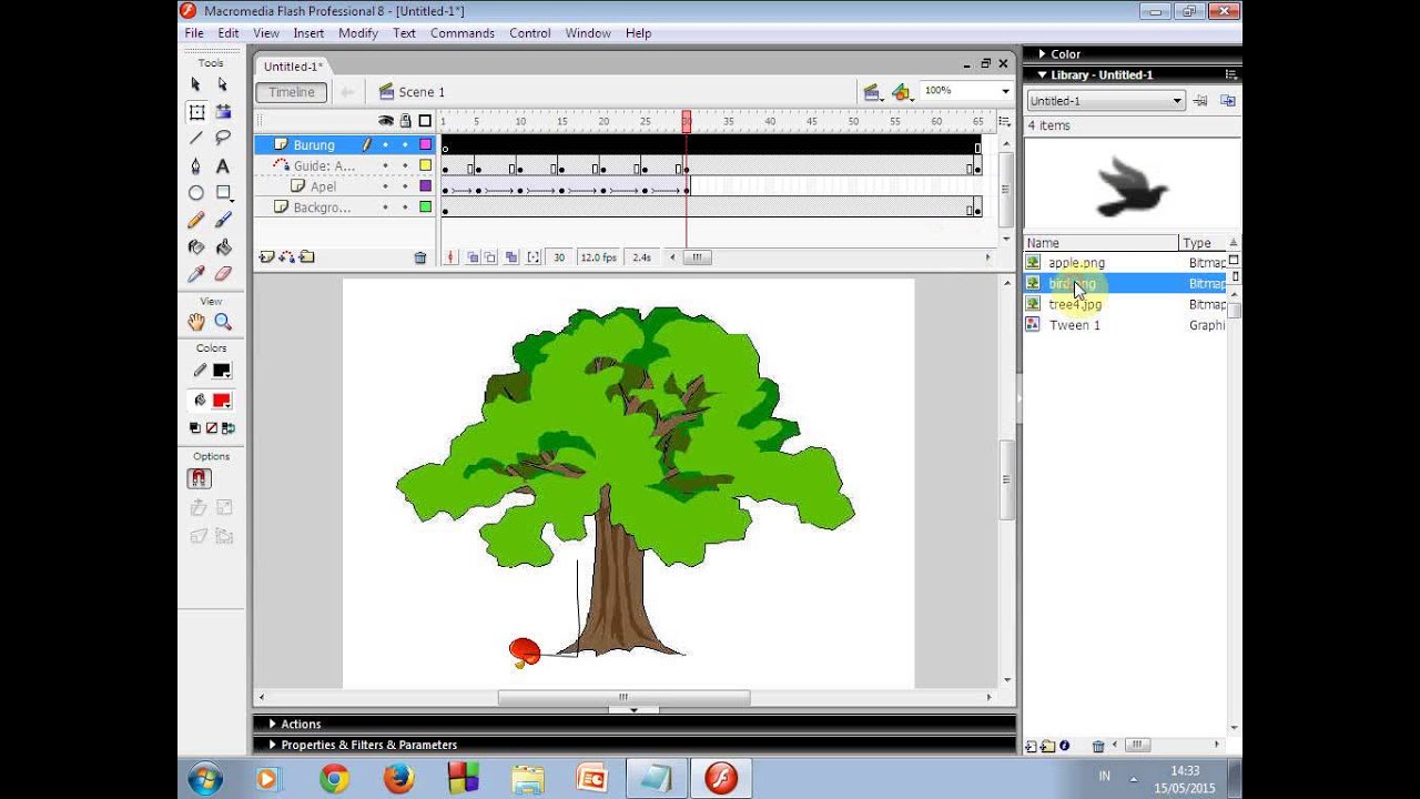 membuat animasi  mengunakan macromedia  flash  8  YouTube