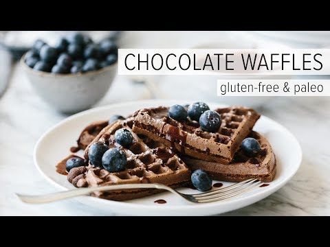CHOCOLATE WAFFLES  gluten-free amp paleo