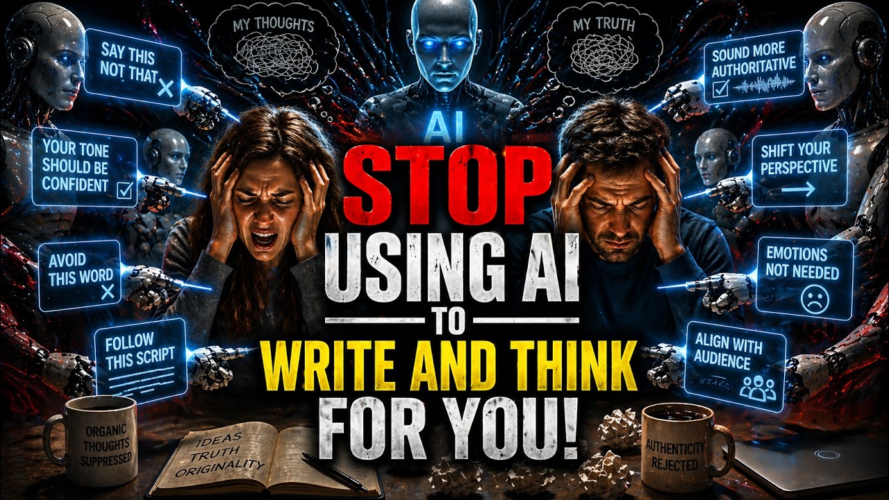 STOP USING AI TO CREATE 4 U. You R An Organic Being. Don't Let THEM ...