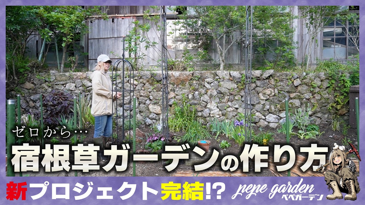 【プロジェクト完結編】3m超えのダンチクを植える！荒地を宿根草の森に変える壮大な挑戦。