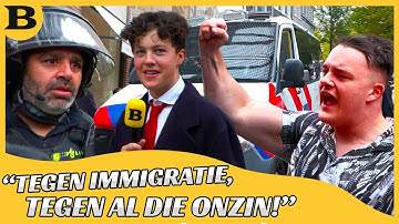 ANTI-AZC HOOLIGANS OPZOEK NAAR GEZEIK IN AMSTERDAM