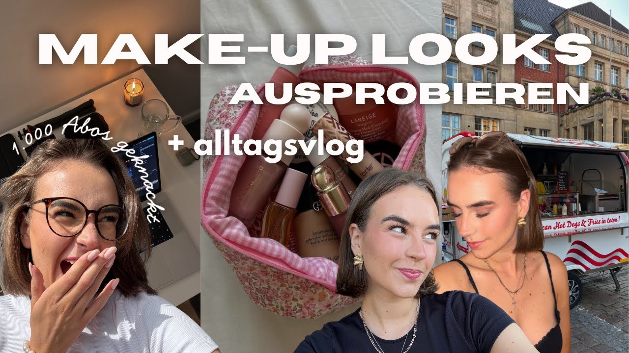 ich probiere Make-up Looks aus und versuch nebenbei noch mein Leben zu dribbeln 💗🪩