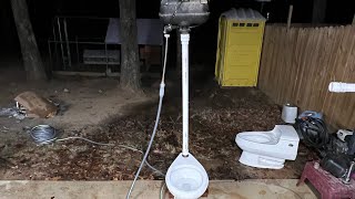 Sloan WETS Toilet Pressure Assist High Tank Flushes!