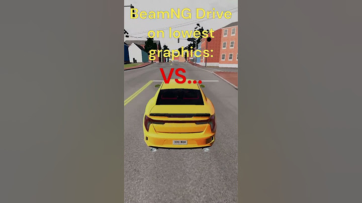 BeamNG Drive on lowest graphics VS highest graphics