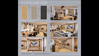 Vizualizacija Kuhinje , Kitchen and TV set furniture