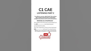 C1 Certificate Advanced English (CAE) Listening Practice 2024 - Part 2 #cae #caexams #learnenglish