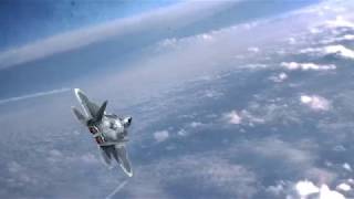F-22 CGI flight test
