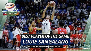 BEST PLAYER OF THE GAME: Louie Sangalang | Letran Knights vs San Beda Red Lions | April 29, 2022
