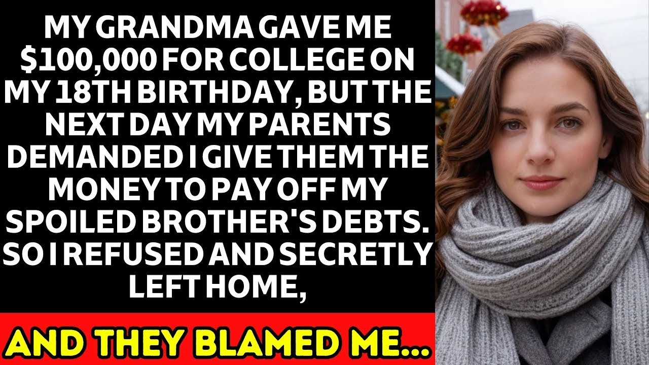 Grandma Gave Me $100K For College On My 18th B-Day, But The Next Day My Parents Demanded I Give...