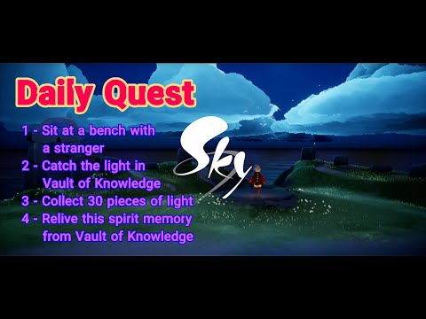 Sky Children of the light Daily Quest - Sit at a bench with a stranger | Catch the light