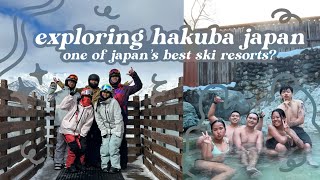 INCREDIBLLE views at hakuba mountain harbour ✿ snowboarding, private onsen and more in japan!