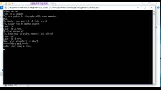 C Language Text Adventure Game Suddenly, Someday...