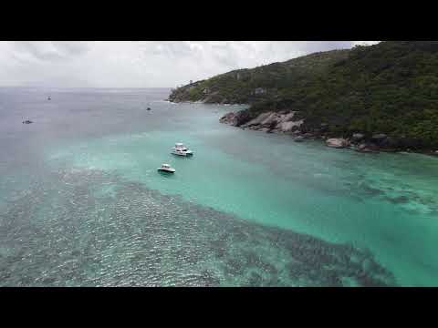 Marine Park, Mahe, Seychelles, 4K Drone