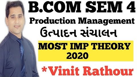 #1 production management | ઉત્પાદન સંચાલન | bcom sem 4 | MOST IMP | Gujarat university |