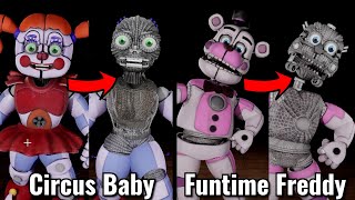 Taking Apart Sister Location (FNAF: Help Wanted 2) Animatronics To See What Is Inside Part 2