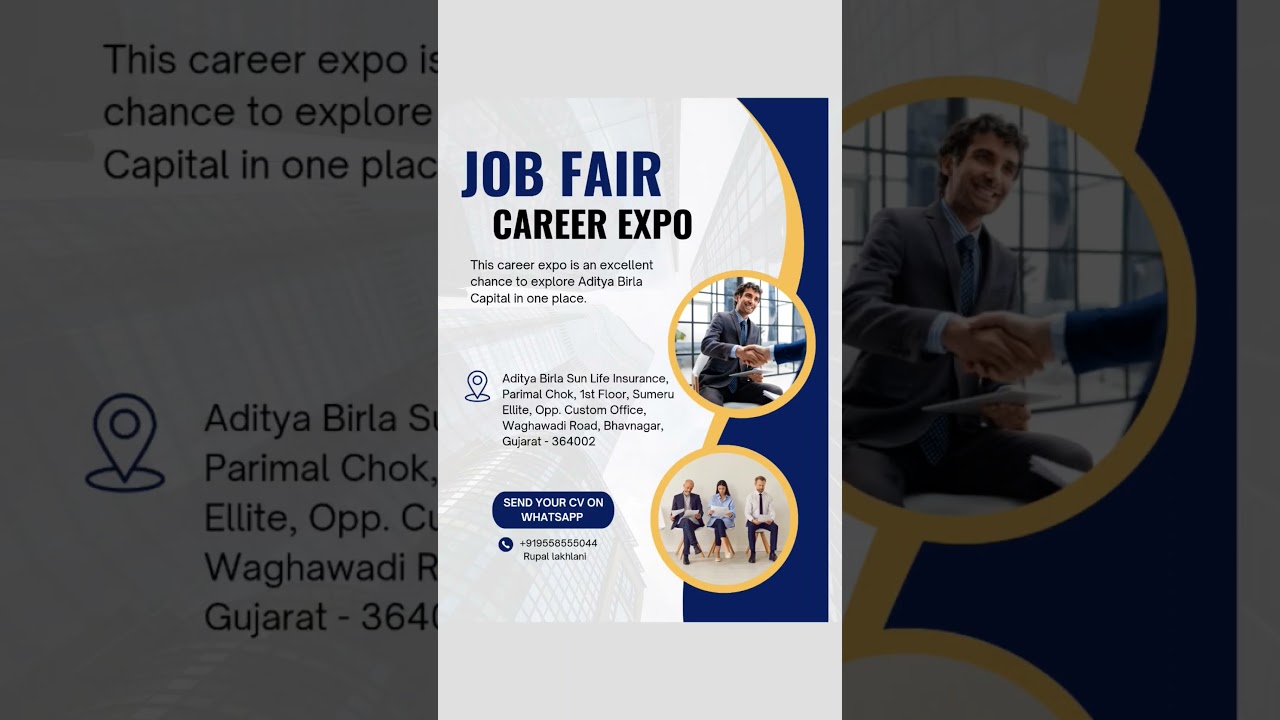 🎯 Job Fair – Career Expo in Bhavnagar!  #bhavnagar #jobinbhavnagar #job
