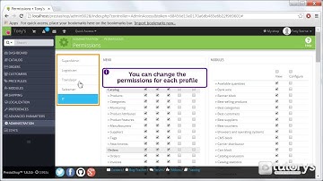 How to manage employee profiles and permissions with Prestashop