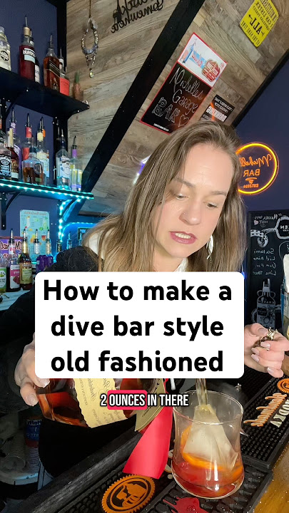 how to make an old fashioned dive bar style! lazy, easy way to make an old fashioned #blantons