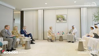 سلطان الجابر يلتقي وزيرة الطاقة الأمريكية