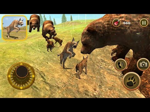 Lynx Simulator: How Desert Lynx Defeat Giant Bear ? - Android Gameplay