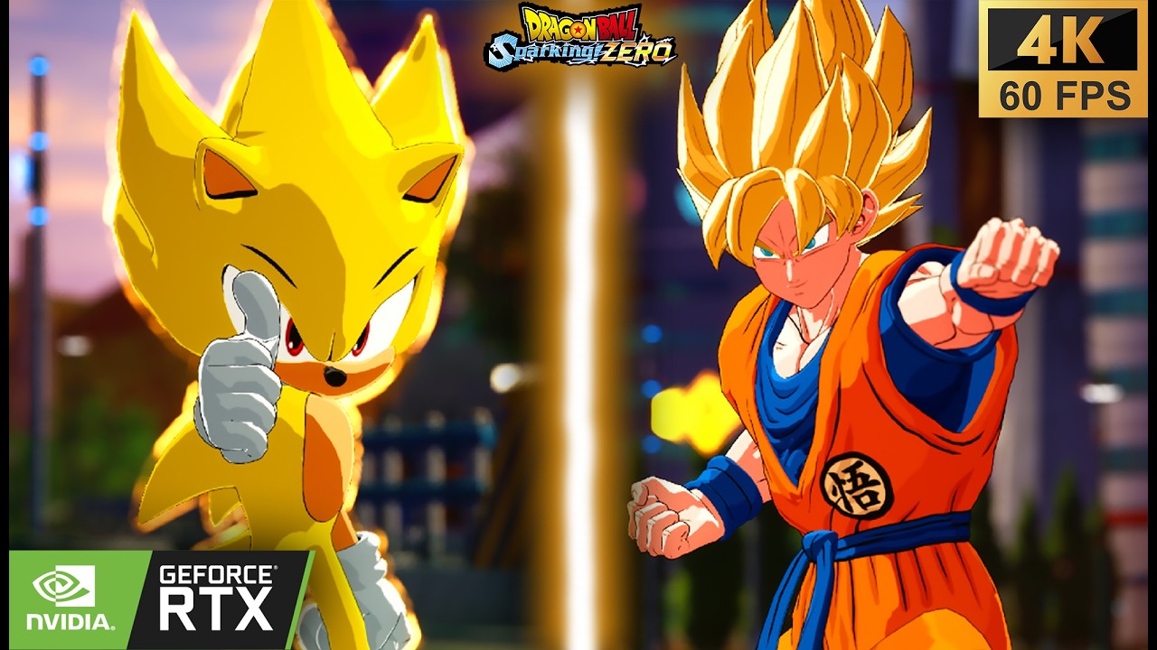 Sonic The Hedgehog VS Son Goku | Dragonball Sparking Zero, Epic Mod🔥, 4K 60FPS