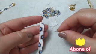 Miyuki Nazar Boncuklu Bileklik Yapımıpeyote Tekniğieasy Miyuki Evil Eye Bead Bracelet Making 