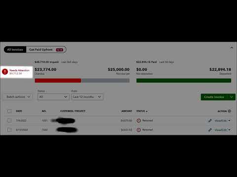 Resolve Needs Attention Error Due to Returned Customer Payment | QuickBooks Online | Full Video
