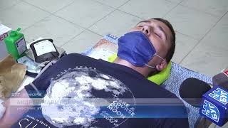 2021-06-09 г. Брест. Акция по безвозмездной сдаче крови: сотрудники МЧС. Новости на Буг-ТВ. #бугтв