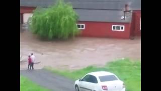 Проливной ливень,Наводнении в Яндаре