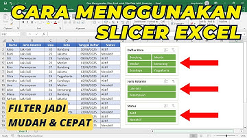 Cara Menggunakan Slicer Excel untuk Filter Data Lebih Cepat | Tutorial Excel