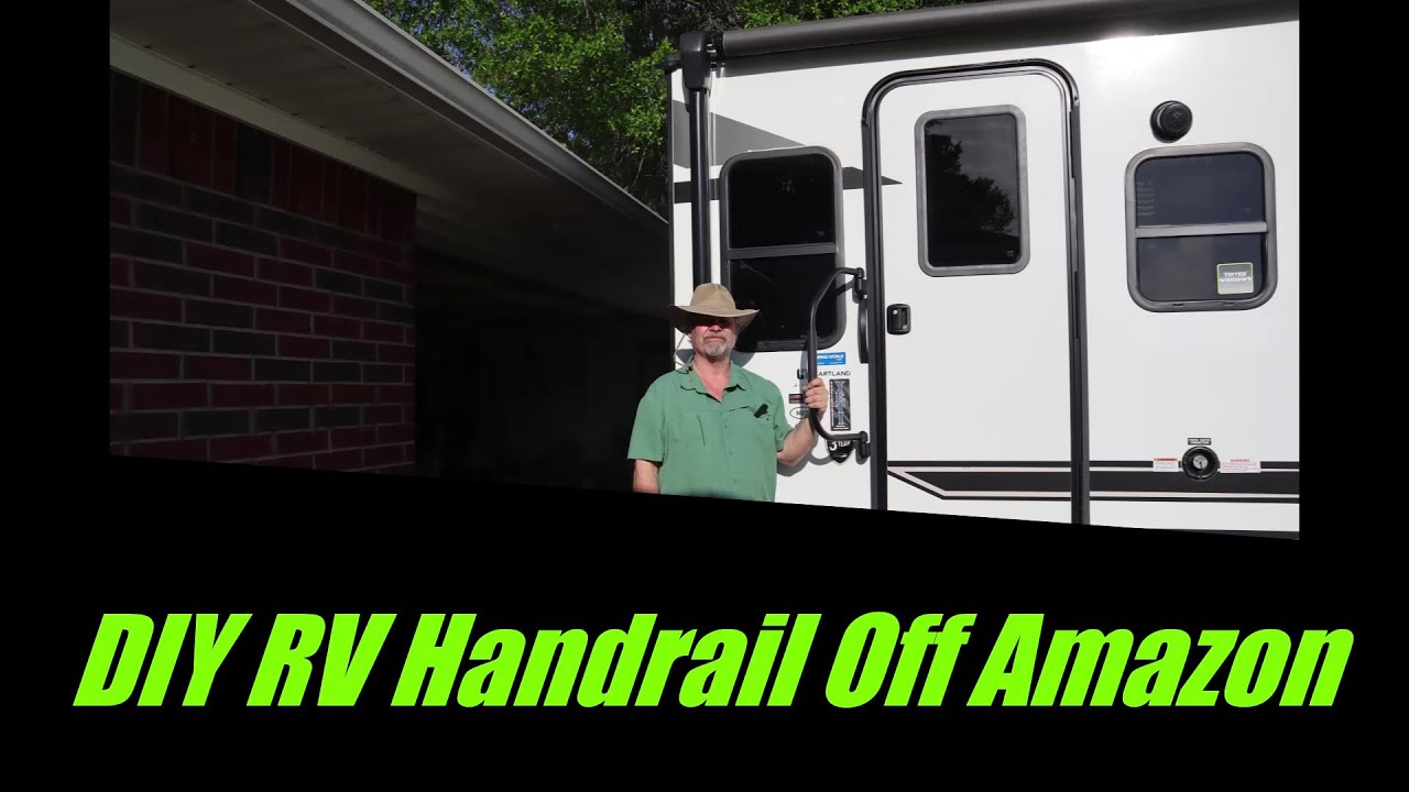 Amazon Camco Fold Away RV Handrail DIY Install Unboxing & Review # ...