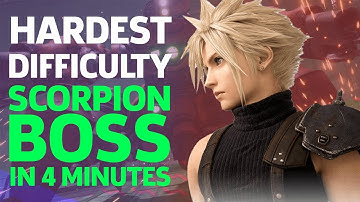FF7 Remake - Hard Difficulty Scorpion Boss In Under 4 Minutes