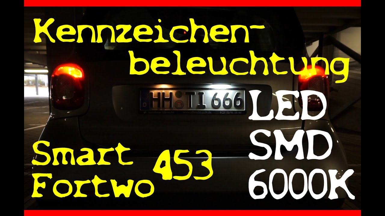 2x LED SMD Kennzeichenbeleuchtung Kennzeichen Leuchten Birnen SET