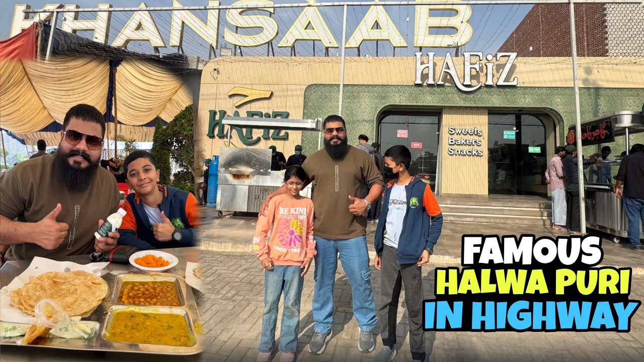 Sunday Breakfast at Hafiz Sweet Halwa Puri Newly Opened in Super Highway very low price 🤩