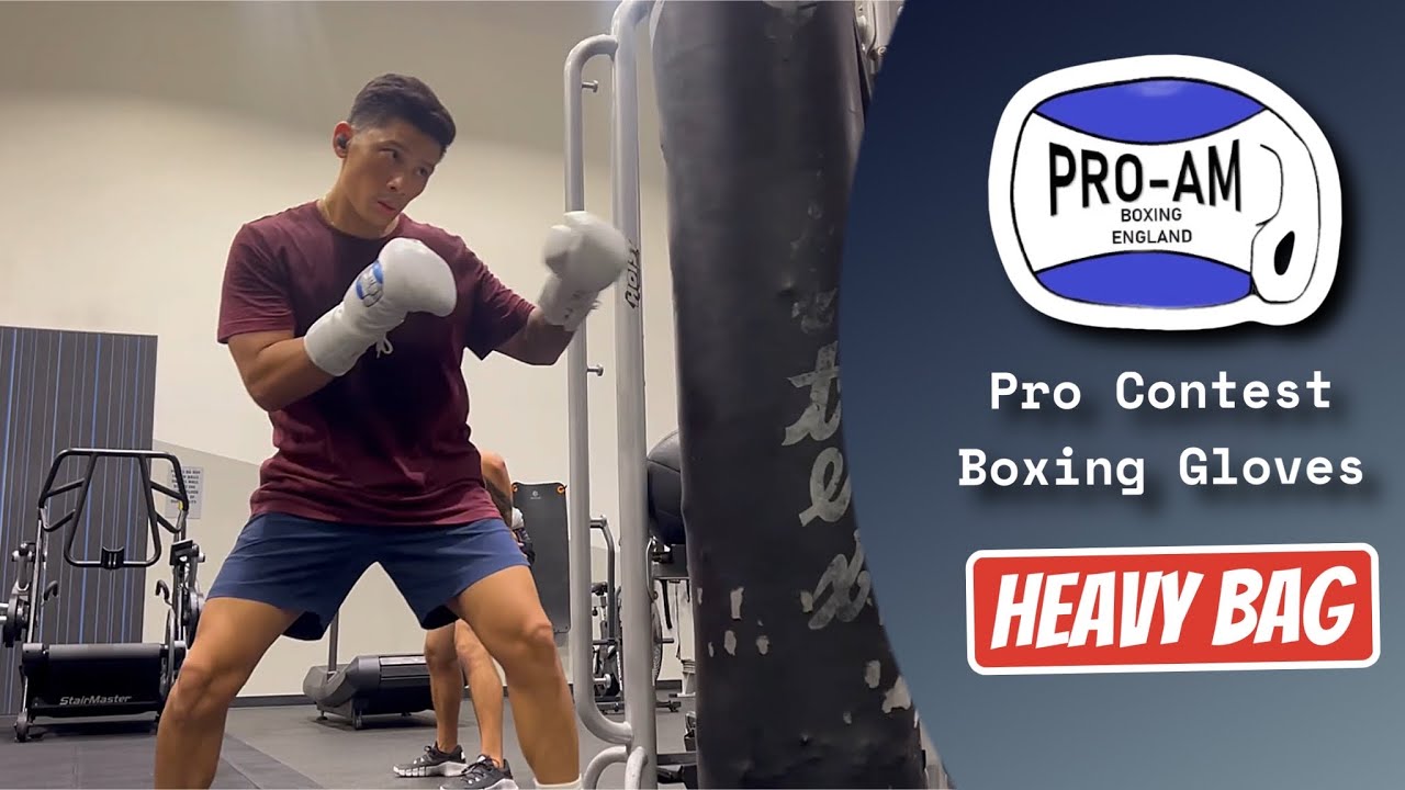 Heavy Bag Work With ProAm Boxing Pro Contest Fight Gloves YouTube