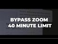 Have UNLIMITED Zoom Meeting times for FREE!