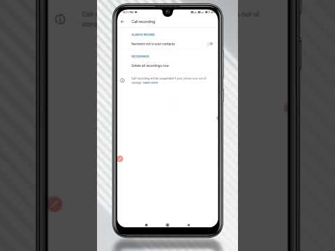 Call 📞Recording ko kaise🤔 chalu karen ❗How to turn on Calling Recording📲 #short
