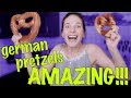 American Freaks Out about German Pretzels😱🥨