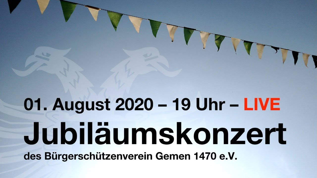 Jubiläumskonzert des Bürgerschützenverein Gemen 1470 e.V.