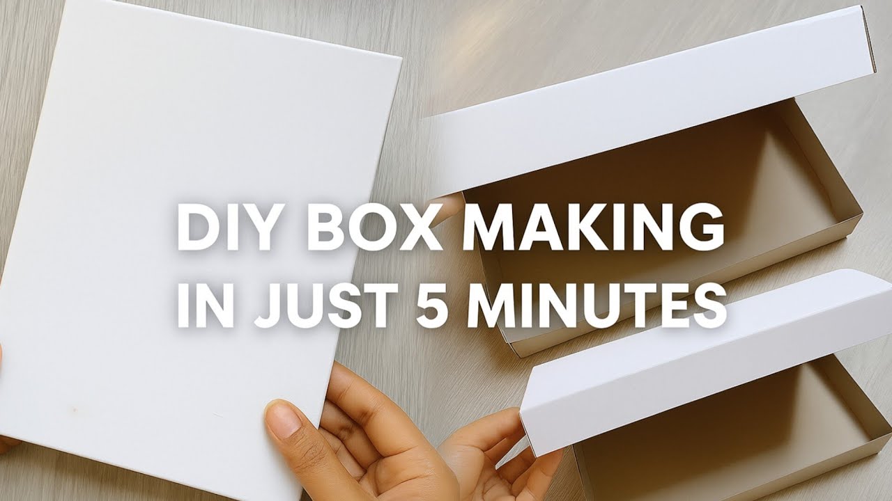 DIY box making tutorial in just 5 minutes| courier box| gift box ...