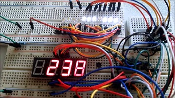 contador binario y displays de 7 segmentos con Arduino
