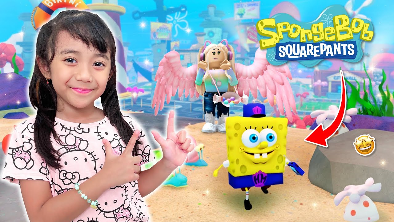 SAMANTHA MASUK KE DUNIA SPONGEBOB | KOMPILASI GAME ROBLOX UPIN IPIN SANRIO HELLO KITTY VIRAL
