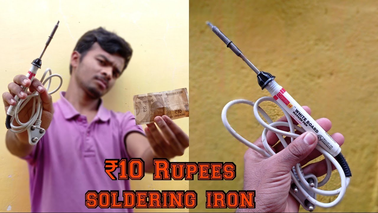 How to make soldering iron at home diy soldering iron 10 rupees