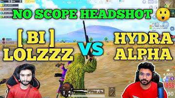 Bi team vs Hydra Alpha full intense fight in Hydra Elite customs | No scope Headshot | Pubg emulator