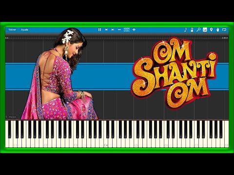 OM SHANTI OM 🔥 Theme Song 🎬 [EASY Mode With Synthesia] (PIANO TUTORIAL) 🎹 #1