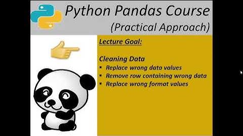 python pandas course-dealing with wrong data in DataFrame
